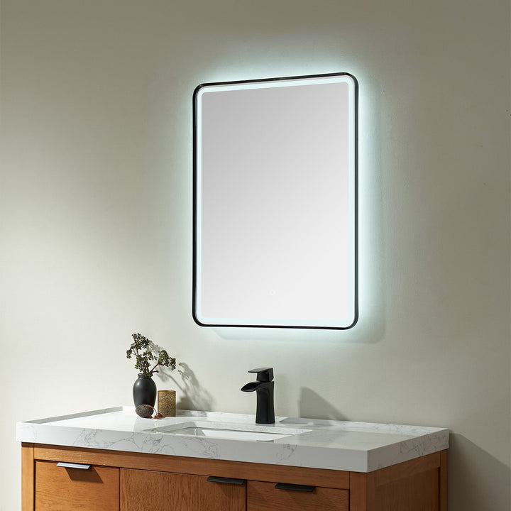 Vinnova 24'' Rectangle LED Lighted Accent Bathroom/Vanity Wall Mirror