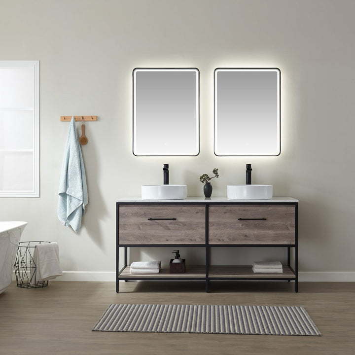 Vinnova 24'' Rectangle LED Lighted Accent Bathroom/Vanity Wall Mirror
