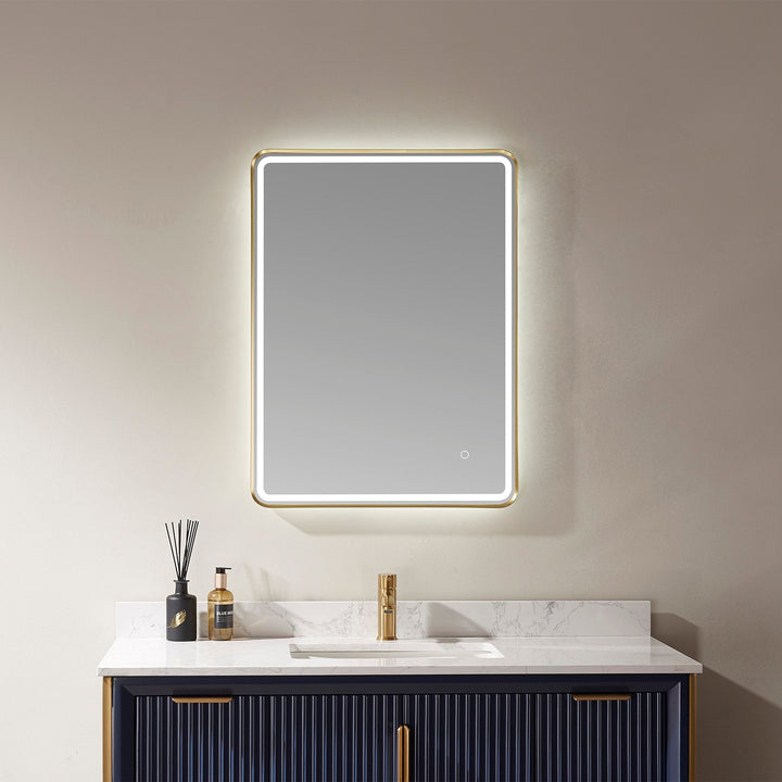 Vinnova 24'' Rectangle LED Lighted Accent Bathroom/Vanity Wall Mirror