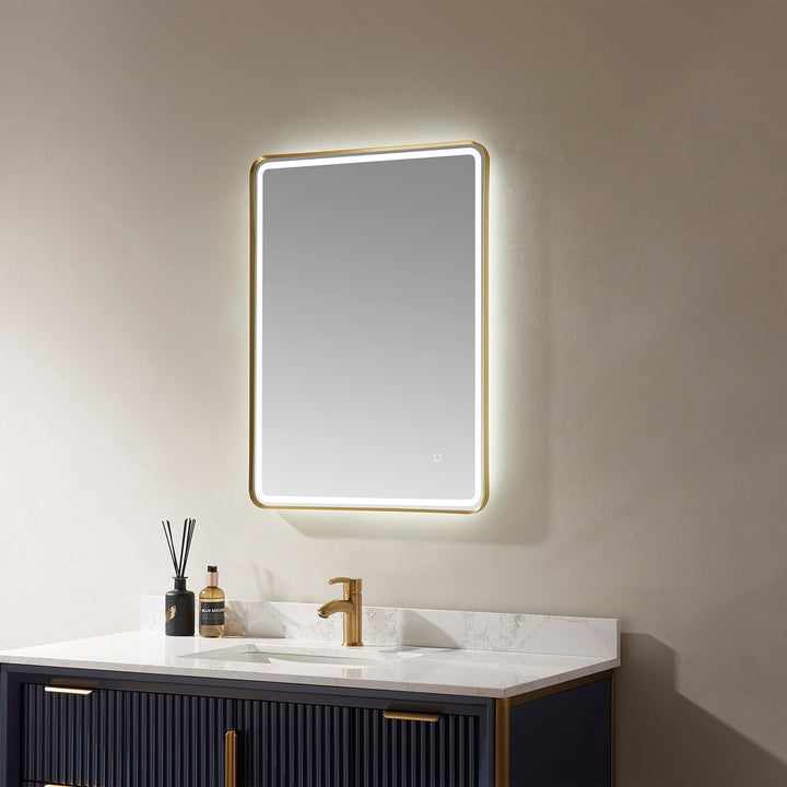 Vinnova 24'' Rectangle LED Lighted Accent Bathroom/Vanity Wall Mirror