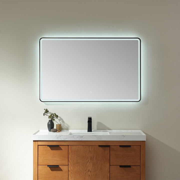 Vinnova 48'' Rectangle LED Lighted Accent Bathroom/Vanity Wall Mirror
