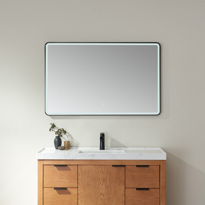 Vinnova 48'' Rectangle LED Lighted Accent Bathroom/Vanity Wall Mirror