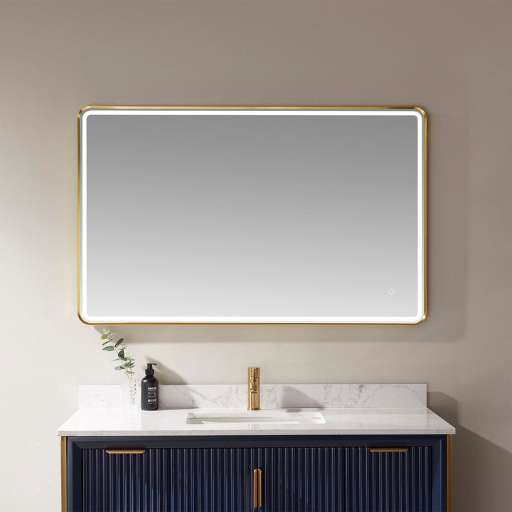 Vinnova 48'' Rectangle LED Lighted Accent Bathroom/Vanity Wall Mirror