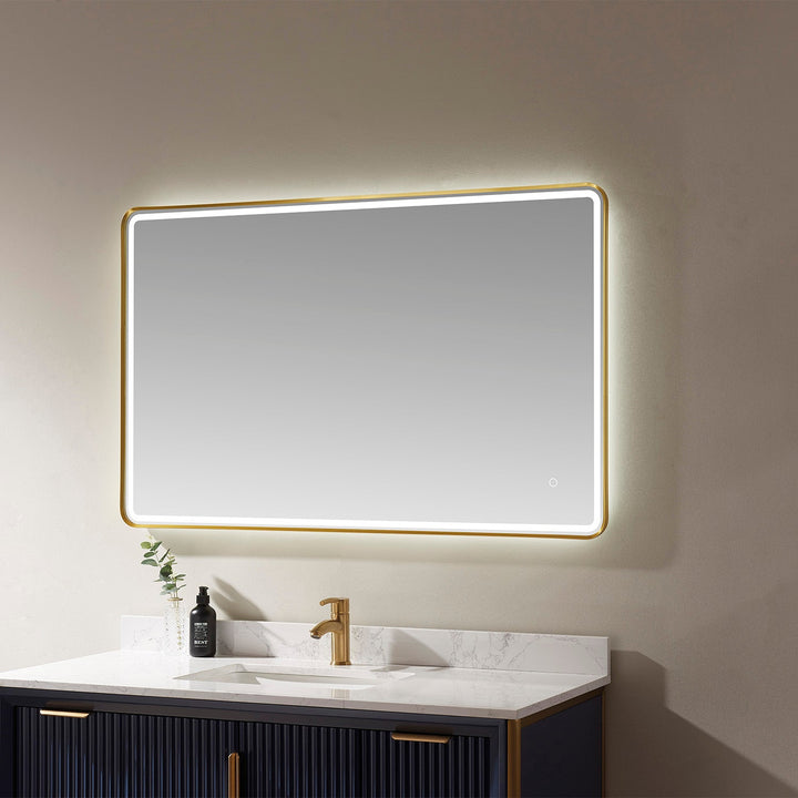 Vinnova 48'' Rectangle LED Lighted Accent Bathroom/Vanity Wall Mirror