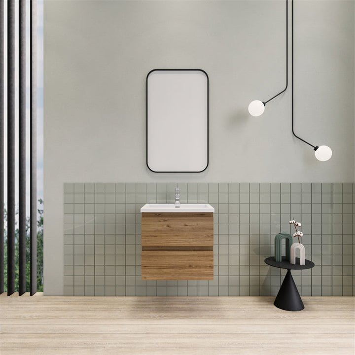 Magpie Floating Vanity in Natural Oak (24-84 inches)