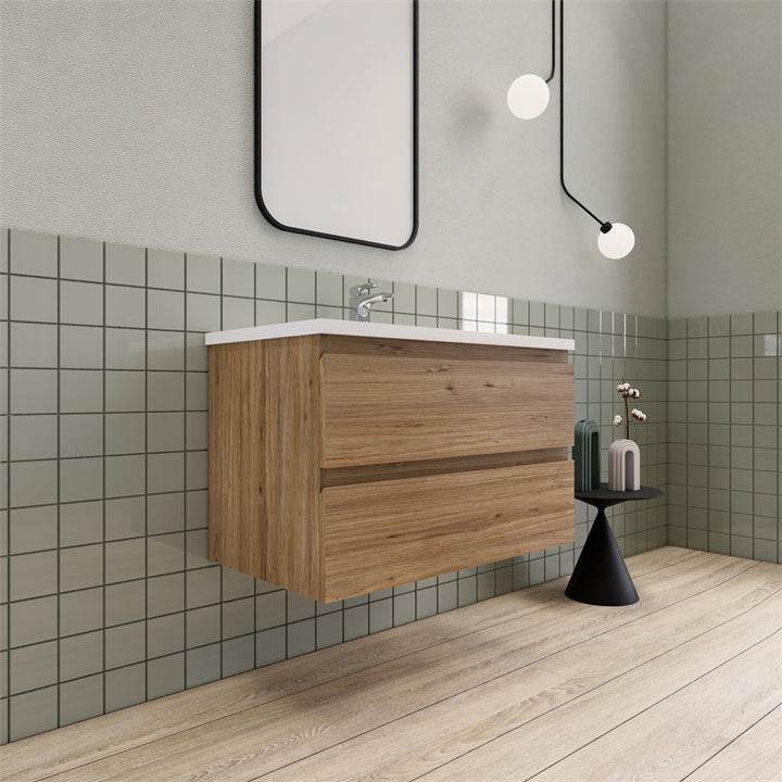 Magpie Floating Vanity in Natural Oak (24-84 inches)