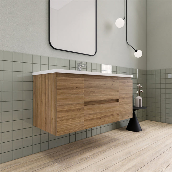 Magpie Floating Vanity in Natural Oak (24-84 inches)