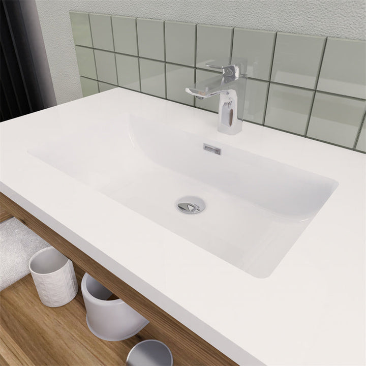 Magpie Floating Vanity in Natural Oak (24-84 inches)