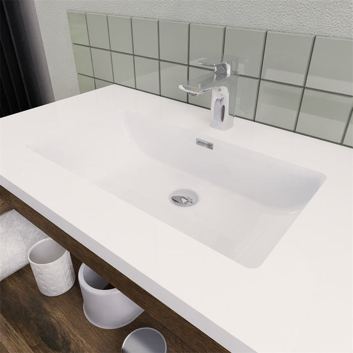 Magpie Floating Vanity in Rose Wood (24-84 inches)