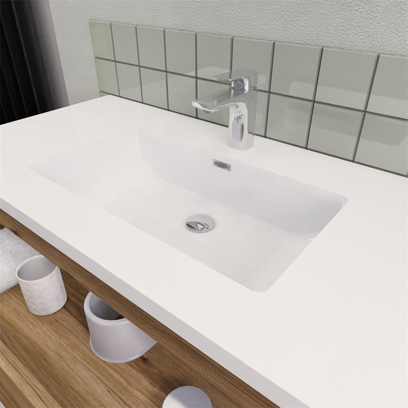 Magpie Floating Vanity in Natural Oak (24-84 inches)