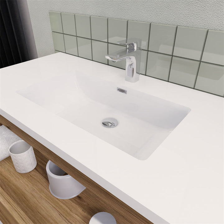 Magpie Floating Vanity in Natural Oak (24-84 inches)