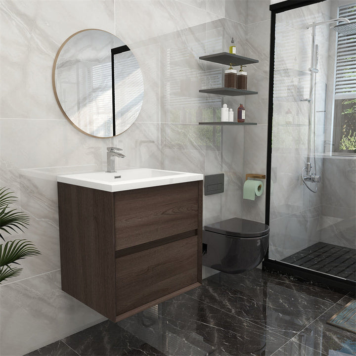 Pacifica Floating Vanity in Red Oak (24-84 inches)