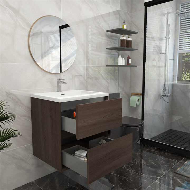 Pacifica Floating Vanity in Red Oak (24-84 inches)