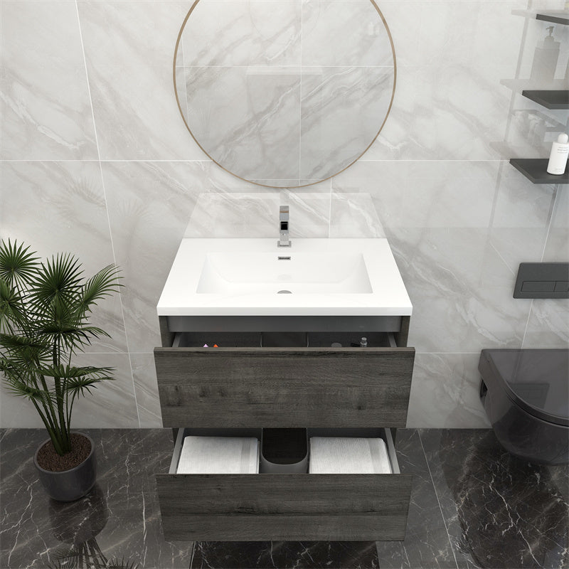 Pacifica Floating Vanity in Smoke Oak (24-84 inches)