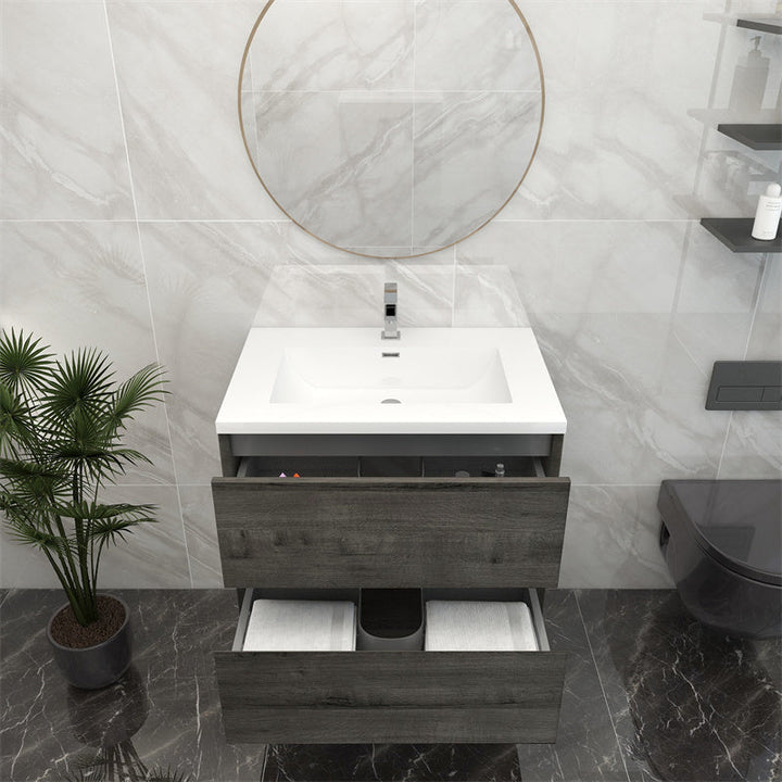 Pacifica Floating Vanity in Smoke Oak (24-84 inches)