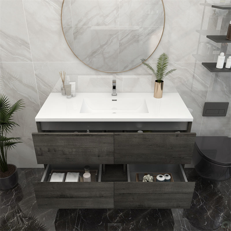 Pacifica Floating Vanity in Smoke Oak (24-84 inches)