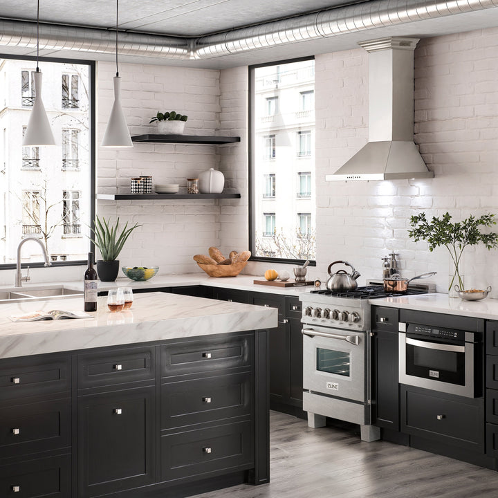 ZLINE 24" 2.8 cu. ft. Range with Gas Stove and Gas Oven in DuraSnow® Stainless Steel (RGS-24)