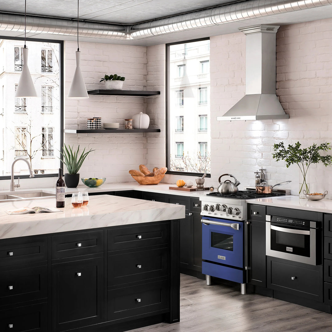 ZLINE 24" 2.8 cu. ft. Range with Gas Stove and Gas Oven in Stainless Steel (RG24)