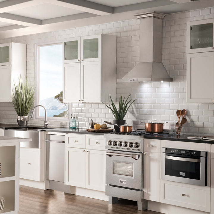 ZLINE 24" 2.8 cu. ft. Range with Gas Stove and Gas Oven in DuraSnow® Stainless Steel (RGS-24)