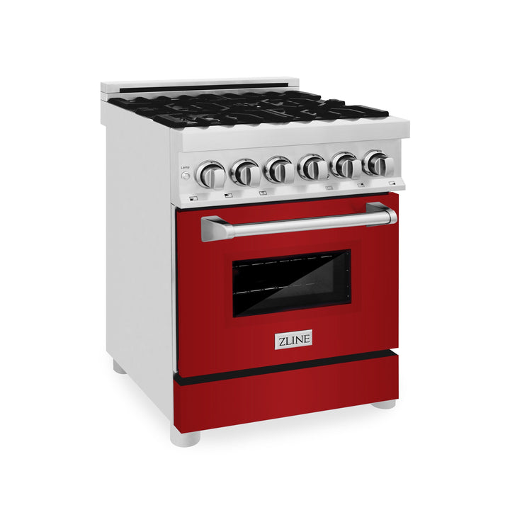 ZLINE 24" 2.8 cu. ft. Range with Gas Stove and Gas Oven in DuraSnow® Stainless Steel (RGS-24)