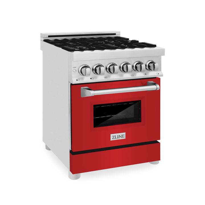 ZLINE 24" 2.8 cu. ft. Range with Gas Stove and Gas Oven in DuraSnow® Stainless Steel (RGS-24)