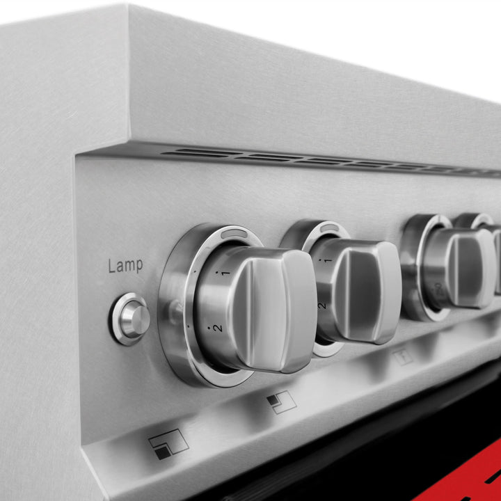 ZLINE 30" 4.0 cu. ft. Induction Range in DuraSnow with a 4 Element Stove and Electric Oven (RAINDS-30)