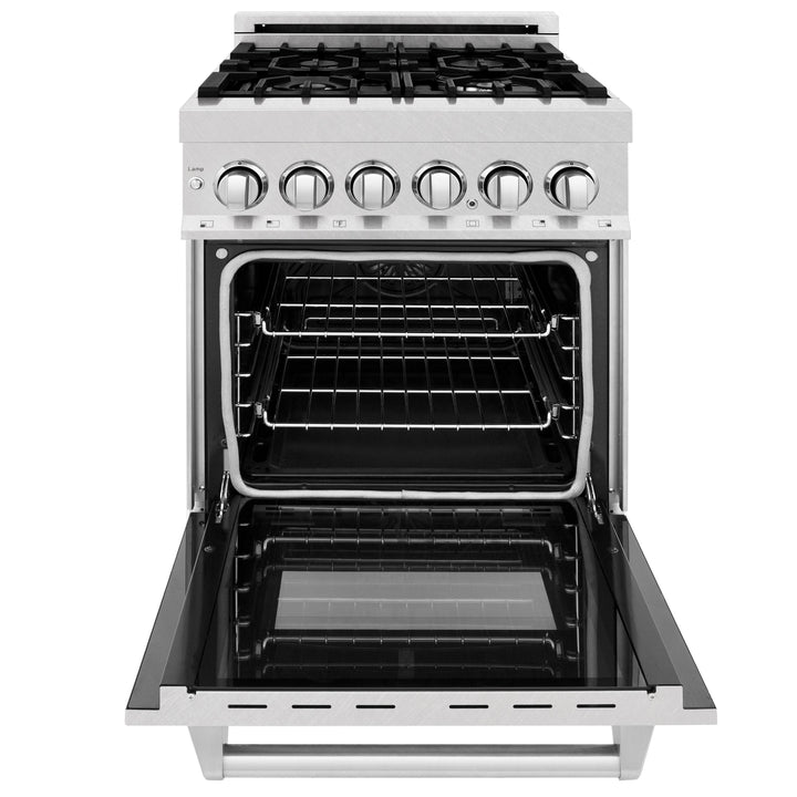 ZLINE 24" 2.8 cu. ft. Range with Gas Stove and Gas Oven in DuraSnow® Stainless Steel (RGS-24)