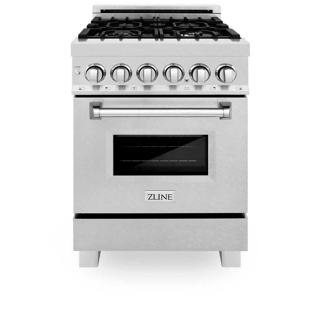 ZLINE 24" 2.8 cu. ft. Range with Gas Stove and Gas Oven in DuraSnow® Stainless Steel (RGS-24)