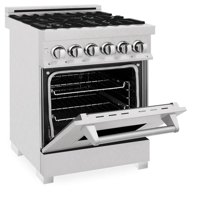 ZLINE 24" 2.8 cu. ft. Range with Gas Stove and Gas Oven in DuraSnow® Stainless Steel (RGS-24)