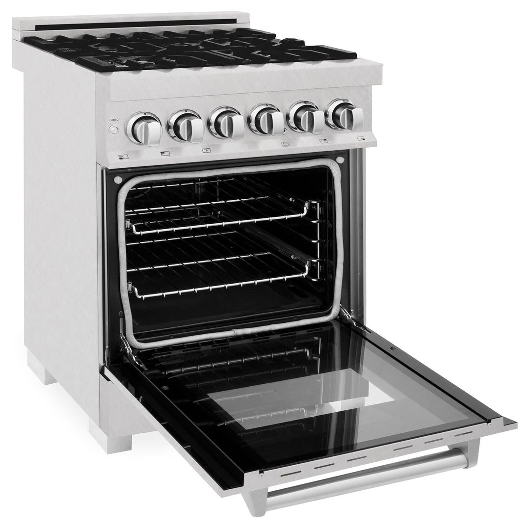 ZLINE 24" 2.8 cu. ft. Range with Gas Stove and Gas Oven in DuraSnow® Stainless Steel (RGS-24)