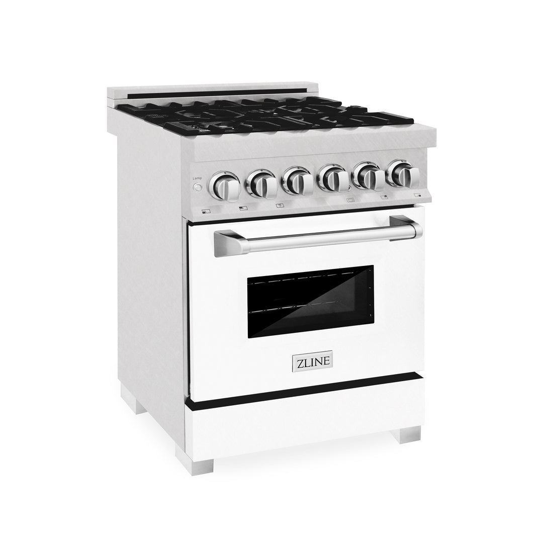 ZLINE 24" 2.8 cu. ft. Range with Gas Stove and Gas Oven in DuraSnow® Stainless Steel (RGS-24)