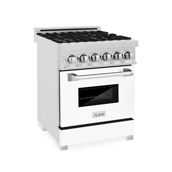 ZLINE 24" 2.8 cu. ft. Range with Gas Stove and Gas Oven in DuraSnow® Stainless Steel (RGS-24)
