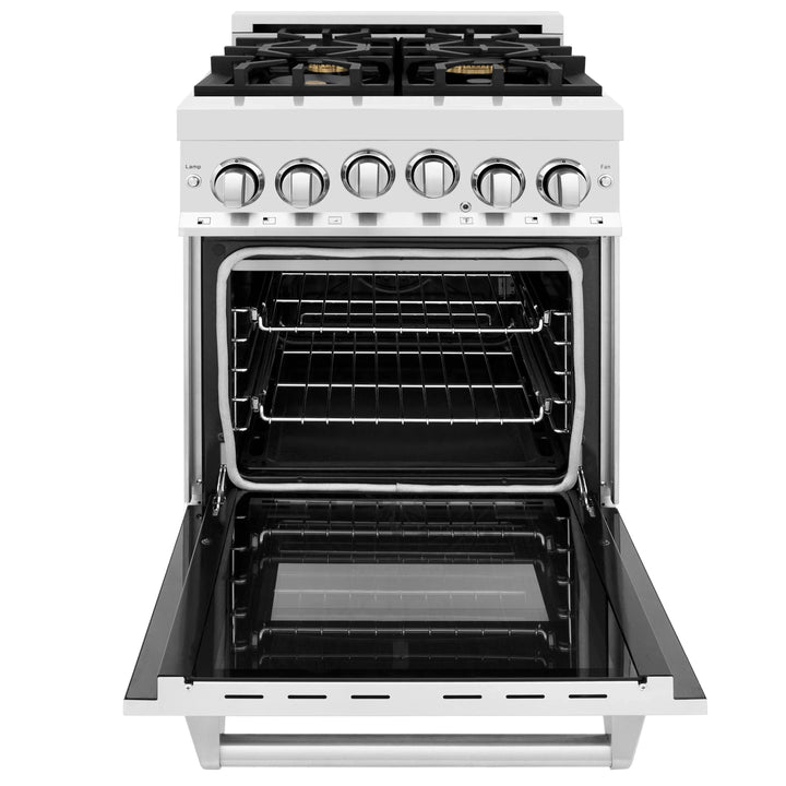 ZLINE 24" 2.8 cu. ft. Range with Gas Stove and Gas Oven in Stainless Steel (RG24)