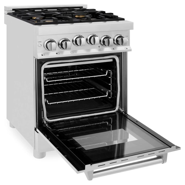 ZLINE 24" 2.8 cu. ft. Range with Gas Stove and Gas Oven in Stainless Steel (RG24)