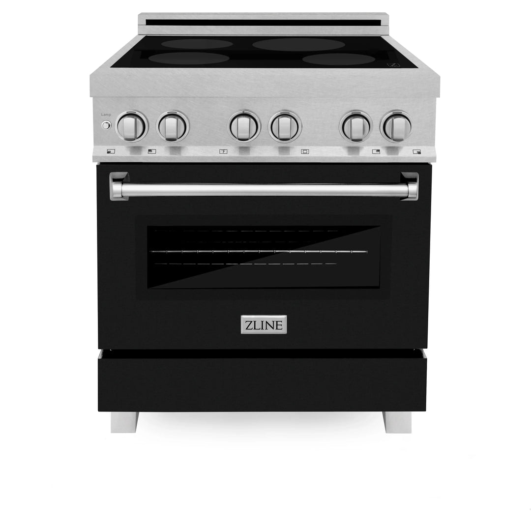 ZLINE 30" 4.0 cu. ft. Induction Range in DuraSnow with a 4 Element Stove and Electric Oven (RAINDS-30)