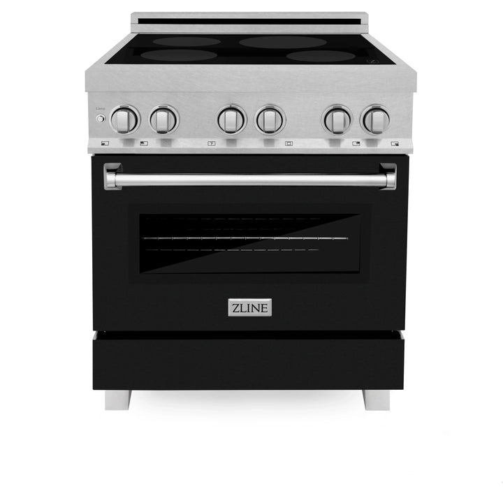 ZLINE 30" 4.0 cu. ft. Induction Range in DuraSnow with a 4 Element Stove and Electric Oven (RAINDS-30)