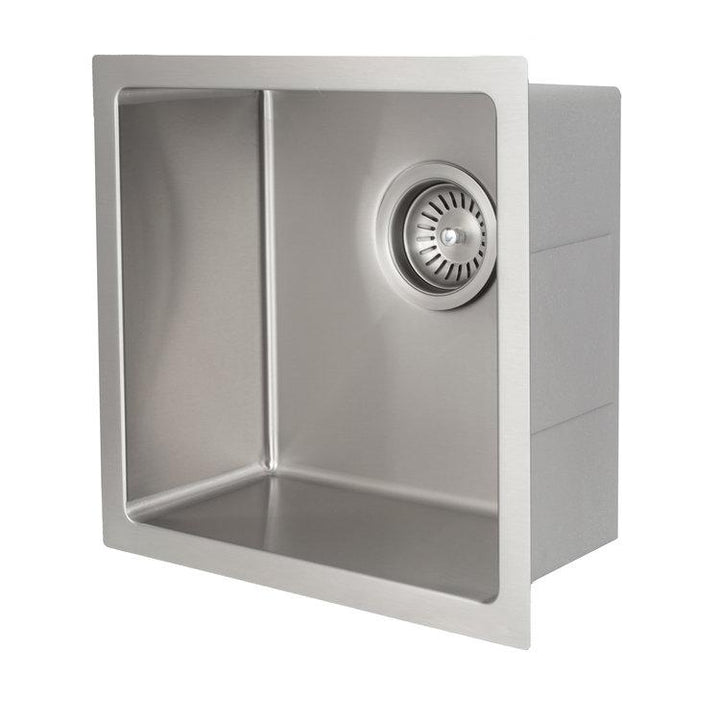ZLINE Boreal 15 inch Undermount Single Bowl Bar Sink in DuraSnowv Stainless Steel (SUS-15S)