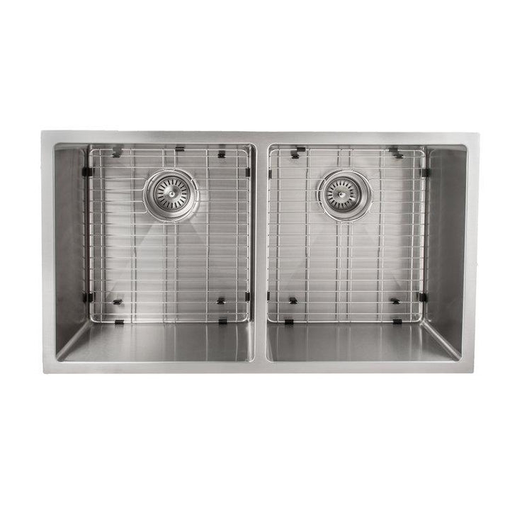 ZLINE Anton 33 Inch Undermount Double Bowl Sink in DuraSnow® Stainless Steel (SR50D-33S)