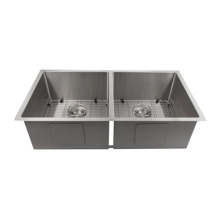 ZLINE Anton 36 Inch Undermount Double Bowl Sink in Stainless Steel (SR50D-36)